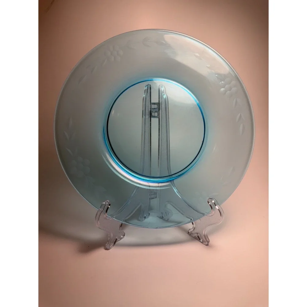 Fostoria Pioneer Electric Blue 7.25